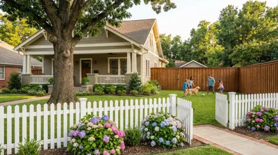 Residential fencing in Tulsa